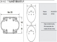 JW1-5021工业设备橡胶空气弹簧/气囊/空气垫/缓冲减振垫/Air spring/W01-358-7451/1B7-540/1B150 W01-M58-6145