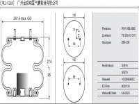 JW2-5246橡胶空气弹簧/空气弹簧/气囊/气包/气垫/Air spring/W01-358-6905/FD200-19315/2B9-206/S3518/S5270/1003586905C/8030120/AS-0020/2B5246