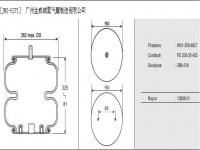 JW2-5271橡胶空气弹簧/空气弹簧/气囊/气包/气垫/Air spring/W01-358-6927/FD200-25453/2B9-218/12906-01/2B20F-1/2B5271/2B9-218