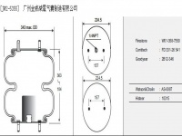 JW2-5355橡胶空气弹簧/空气弹簧/气囊/气包/气垫/Air spring/W01-358-7550/FD331-26541/2B12-346/AS-0087/10315/2B5355