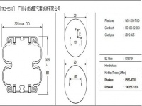 JW2-5330 FD330-22CI JBF325-305-2 JBF325/305-2 114250 2B-285 W01-R58-4088（PM/31122 PM31122 W01-358-7440气孔G3/4）机械设备双层囊式悬架空气弹簧减震气囊减震器设备空气弹簧 设备气囊 设备减震器 Equipment air spring