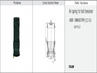 减震气囊 / 空气弹簧 / Air spring / JW1C3982 Truck Air Suspension Air Spring Air Bag Shock Absorber