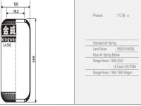 JW502橡胶空气弹簧/气囊/Air spring shock absorbers/502N/1E06-A