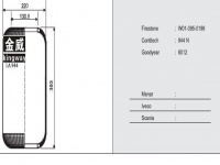 JW944橡胶空气弹簧/气囊/Air spring shock absorbers/944N/W01-095-0198/8012