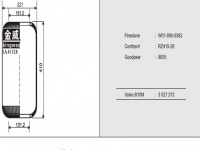 JW41528橡胶空气弹簧/气囊/Air spring 70377054 415-28N/9005/556-03-9005/RZ415-28/1R5P410 290/W01-095-0382/3027272VOLVO