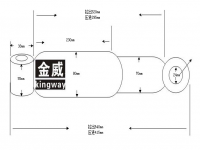 6782-41H车桥筒式减震器 车架液压减震器 Custom manufacturing factory manufacturing shock absorber