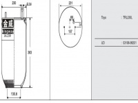 JW6002橡胶空气弹簧/气囊/Air spring shock absorbers/53106-99201