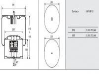 JW6008橡胶空气弹簧/气囊/Air spring shock absorbers/661NP01/5010073846/5.010.073.846