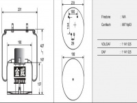 JW6114橡胶空气弹簧/气囊/Air spring shock absorbers/887NP03/1141525