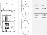 JW6115橡胶空气弹簧/气囊/Air spring shock absorbers/887NP04/1141525