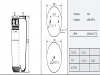 JW6017橡胶空气弹簧/气囊/Air spring shock absorbers/4960NP02/05.429.41.77.0