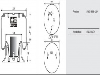 JW6254橡胶空气弹簧/气囊SCANIA Air spring 1T15AA3 1865759 1.25856 1R11-826 35759KPP W01-M58-6254