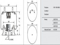 JW9366橡胶空气弹簧/气囊/Air spring shock absorbers/W01-358-9366/90557160/90557210/90557225/AS-0054