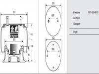 JW8810橡胶空气弹簧/气囊/Air spring shock absorbers/W01-358-8810