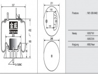 JW9482橡胶空气弹簧/气囊/Air spring shock absorbers/W01-358-9482/90557161/90557219