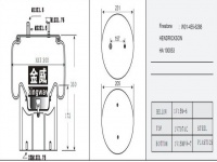 JW6288橡胶空气弹簧/气囊/Air spring shock absorbers/W01-455-6288/100053