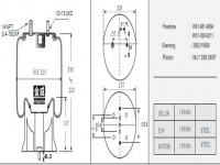 JW9084橡胶空气弹簧/气囊/Air spring shock absorbers/W01-681-9084/W01-358-9211/2692/15690/WC13580697