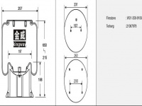 JW9106橡胶空气弹簧/气囊/Air spring shock absorbers/W01-358-9106/21067978