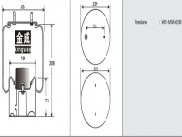 JW6238橡胶空气弹簧/气囊/Air spring shock absorbers/W01-M58-6238