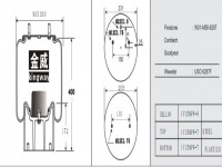 JW6287橡胶空气弹簧/气囊/Air spring shock absorbers/W01-M58-6287