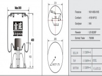 JW8185橡胶空气弹簧/气囊/Air spring W01-M58-8185/1R12-749 1R12749 1R12-748 1R12748 014892 1T15MPW9 2041583 US06285 1DK20B1 W01-M58-6285 08414672A 08414642A 1056001 4158NP03/750999