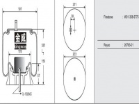 JW5775橡胶空气弹簧/气囊/Air spring shock absorbers/W01-358-5775/20783-01