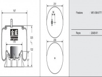 JW5777橡胶空气弹簧/气囊/Air spring shock absorbers/W01-358-5777/22425-01