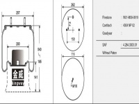 JW0919橡胶空气弹簧/气囊/Air spring shock absorbers/W01-M58-0919/4004NP02/4.284.3003.01