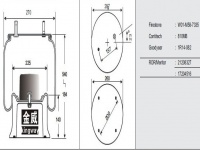 JW7335橡胶空气弹簧/气囊/Air spring shock absorbers/W01-M58-7335/810MB/1R14-082/21208327/17204516