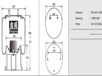 JW7329橡胶空气弹簧/气囊/Air spring shock absorbers/W01-681-7329/11903/1620/WC16759446