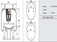 JW9164橡胶空气弹簧气囊Air spring W01-358-9164 566-20-7-096 566207096 566-28-3-021 566283021 11105-17A405 W013589164 W01-358-9138 W013589138 1R14159 1R14-159 1090326