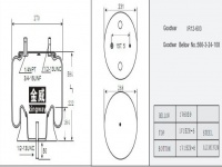 JW9783橡胶空气弹簧/气囊/Air spring shock absorbers/566-24-2-603 566242603 W01-377-9784 W01-358-9784 W013779784 1R12-603 1R12603/566-3-24-108/566324108