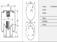 JW8629橡胶空气弹簧/气囊/Air spring / 1V17AZR-4.5 / W01-M58-8629