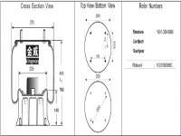 空气弹簧Air spring JW8088 空气弹簧气囊总成 W01-358-8088 1003588088C 1T15L-5 1V19L-5