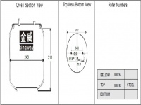 空气弹簧Air spring JW8192SA 空气弹簧气囊总成