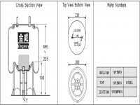 空气弹簧Air spring JW9132 空气弹簧气囊总成 1V15M-9 1V15MPW-9 1T15M-9