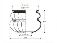 日系HINO Air spring 日野中巴客车空气弹簧皮囊 气囊 49711-1010 497111010 2B5372 JW2-5372