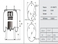JW8773橡胶空气弹簧/气囊/Air spring 566-283-021 1R14-215 1T19E1874131 AR11151F MLF7027 US87413 MLF7026 US07337F MLF7025 US07337 US00622 1384273 5000452939 130022 5021170405 133422 1080707 32918K 3810K