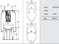 JW9144橡胶空气弹簧气囊Air spring 1R14-160 1T19L7 W01-358-9144 1R13-047 90557155 1T19F-7 566-26-3-051 566263051 1110.5-17A377 566-28-3-021 566-26-3-051