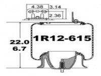 沃尔沃卡车空气弹簧气囊减振器 Volvo air spring airbag shock absorber 1R12-615 1R12615 566-25-3-097 566253097 566-20-7-303 566207303 8079902 3934699 20413888 20396293 38829KPP 20505399 8829 91016P449 8097092 8084296