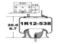 沃尔沃空气弹簧减振器气囊 Volvo air spring airbag shock absorber 1R12-538 1R12538 W013589648 W01-358-9648 1T15MT8 1T15M-T8 39648KPP 39371KPP 2027911C1 910185P456 910175P456