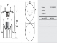 挂车空气弹簧气囊Trailer air spring air bag 1V6315 4157NP10 1R11-772 W01-M58-6315 206925 V1DK20A-51 1TC300-38 1T15MPW-7 566-22-3-521 566223521 54157AP10 128140028 800449526 M060924