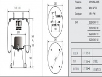挂车空气弹簧气囊Trailer air 4004NP03 W01-M58-6366 V1DK22E-8 132782 1723273 1T17BS-6 1R11-713 1R11-750 566-22-3-526 566223526 566-22-3-503 566223503 54004AP03 3.229.0007.00 3229000700 3.229.0007.02 3229000702