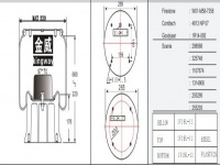 挂车空气弹簧气囊Trailer air spring air bag 4813NP07 1T19L-11 W01-M58-7358 130822 V1D28B-9 1T19E-2BR 1R14-727 1R14-838 566-28-3-547 566283547 54813AP07 1107674 1314906 1865755 255293 298568 325748