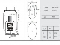 挂车空气弹簧气囊Trailer air spring air bag 725NP02 W01-M58-8969 V1DF32-166217 166217 130002 5725AP02 1R14-747 1R14-813 1T66E-10.8 566-28-3-501 566283501