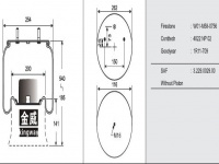 挂车空气弹簧气囊Trailer air spring air bag 4022NP02 SAF2618VP02 2619VP02 W01-M58-0756 120822 121662 34022-01P V1DK22E-9NP 566-22-3-526 566223526 1T17BS-6 4.284.3006.00 1R11-850 4284300600 54022AP02