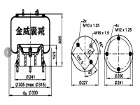 air suspension Air spring 托挂车空气悬挂空气弹簧气囊 W01-M58-8172 4154NP05 1DK23F1 130362 1T15M-3 5010239252 5010488071 5010294252 34154KP