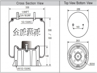 卡车挂车拖车汽车空气弹簧气囊 Air spring airbag of Truck W01-675-9141 W01-358-9141 1V9141 1V19L-7 1T19L-7 1R14-218 1R14218 566-28-3-021 566283021 566-20-7-276 566207276 ASA-92-8-049 W013588980 W01-358-8980