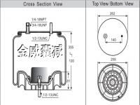 卡车挂车拖车汽车空气弹簧气囊 Air spring airbag of Truck 1V8729 1V17B B-2 W01-358-8729 1T17BB-2 1R13-130 202796 198729CP 8513/6396 38729CPP 131212 566263055 566-26-3-055 1010B-13S513