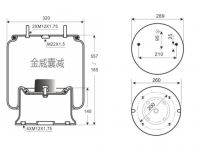 拖挂车空气弹簧气囊 Trailer air spring air bag 1T19L7 1T19E1 3229242700 4810NP05 1R14730 1R14-730 3229222700 3229212700 3229212700 V1D28A10 W01-M58-6338 W01M586338 W01-358-6338 W013586338 3229002700